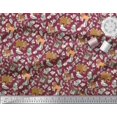 thumbnail image 3 of Soimoi Rayon Fabric Kangaroo,Elephant & Lion Animal Fabric Prints by Yard 56 Inch Wide, 3 of 3