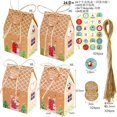 thumbnail image 4 of segolike Bags Snowman Santa Claus Patterns Party Supplies Boxes with Ropes Party Ornament Holy Jolly, 4 of 9