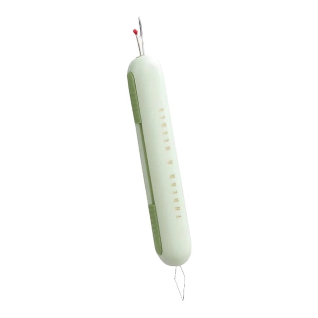 2-in-1 Double-End Needle Threader Multifunctional, Plastic, Thread Remover Spreader, Portable Hand Sewing Tool, Scalable Storage, Gift for Sewers