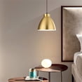 thumbnail image 3 of Plug In Pendant Light Fixtures Light Luxury Dining Room Metal Gold Pendant Lighting Rattan Light Fixtures Ceiling Hanging, 3 of 4