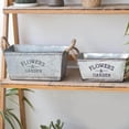 thumbnail image 3 of pitrice Retro Iron Plants Flower Bucket Planter Pail Metal Flower Vase Home Decor L, 3 of 8