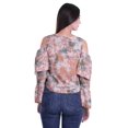 thumbnail image 4 of Moomaya Cold Shoulder Tops Shirts For Women Button Down Long Ruffle Sleeve Top, 4 of 4
