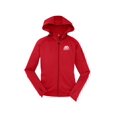 thumbnail image 1 of Gravity Outdoor Co. Womens Fleece Hooded Jacket - White Logo - True Red - M, 1 of 1