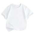 thumbnail image 1 of FAIWAD T-Shirt à Manches Courtes Col Rond pour Bébé Garçon Fille, Pull d'Été Basique, 1 of 3