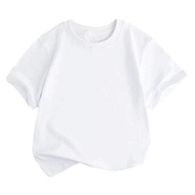 FAIWAD T-Shirt à Manches Courtes Col Rond pour Bébé Garçon Fille, Pull d'Été Basique