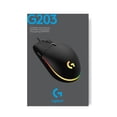 thumbnail image 2 of Souris de jeu optique de 8000 ppp G203 Lightsync de Logitech - Noir, 2 of 10