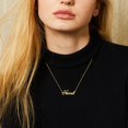 thumbnail image 4 of KISPER 18K Gold Plated Stainless Steel Personalized Name Pendant Necklace, Hannah, 4 of 6
