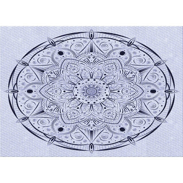 Ahgly Company Tapis d'Intérieur Lavables en Machine Rectangle Bleu Lavande Transitionnel, 8' x 10'