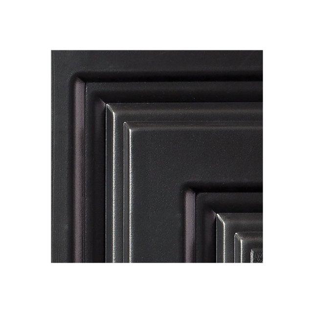 Genesis Icon Relief Black Ceiling Tile Sample 12" x 12", Waterproof, Fire-Rated PVC, Black