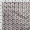 thumbnail image 4 of oneOone Georgette Viscose Brown Fabric Abstract Floral Craft Projects Decor Fabric Printed By The Yard 42 Inch Wide, 4 of 4