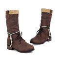 thumbnail image 1 of Thick Heel, Comfortable, Non-slip, Wear-resistant And Warm Strap Middle Tube, 1 of 8