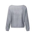 thumbnail image 3 of Innerwin Chandail d'Hiver Chaud pour Femmes Chandail de Détente Couleur Unie Thermique Gris G, 3 of 6