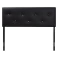 thumbnail image 1 of Baxton Studio Dalini Faux Leather Tufted King Panel Headboard in Black, 1 of 5