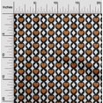 thumbnail image 2 of oneOone Georgette Viscose Brown Fabric Poker Card Sewing Material Print Fabric By The Yard 42 Inch Wide, 2 of 4