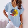 thumbnail image 2 of Birdeem T-Shirts à Col en V pour Femmes Mode Confortable Blouses Féminines Hauts, 2 of 6