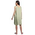 thumbnail image 4 of Moomaya Cotton A-Line Sleepwear For Ladies Round Neck Button Placket Nightdress, 4 of 6