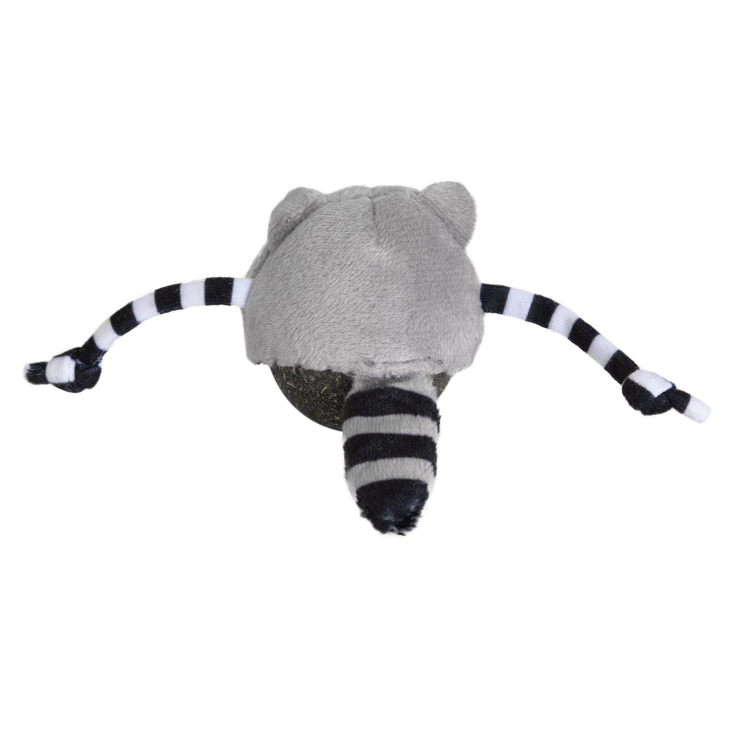 Quirky Kitty Rolly Raccoon Bobbler Herbe à Chat Compressée Jouet pour Chat Balle