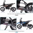 thumbnail image 3 of AKDSteel 500W 36V Kids Electric Dirt Bike – Ride-On Motorcycle with Variable Speed (15.5MPH), LED Headlight, Leather Seat, Chain Drive, 175lb Max Load, 3 of 6