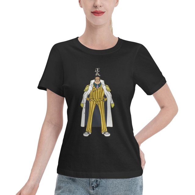 T-Shirt Basique à Manches Courtes pour Femme une Pièce Singe Jaune