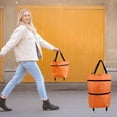 thumbnail image 5 of RXIRUCGD Collapsible Trolley Bags Folding Shopping Bag with Wheels Foldable Shopping Cart Reusable Shopping Bags Grocery Bags Shopping Trolley Bag on Wheels, 5 of 5