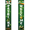 thumbnail image 2 of St. Patrick's Day Irish Holiday Porch Sign Home Door Curtain Banner Decoration, 2 of 5