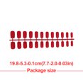 thumbnail image 1 of 1 Set Glue on Nails Medium Medium Length Length Files Stick Full Cover Wraps Art Decals Artificial Beauty Tool Manicure Kit Decorations 16, 1 of 6