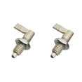 thumbnail image 1 of VONKY Stainless Steel L Type Indexing Plungers Fine Thread Locking Bolts Silver M10-5 2Set, 1 of 6