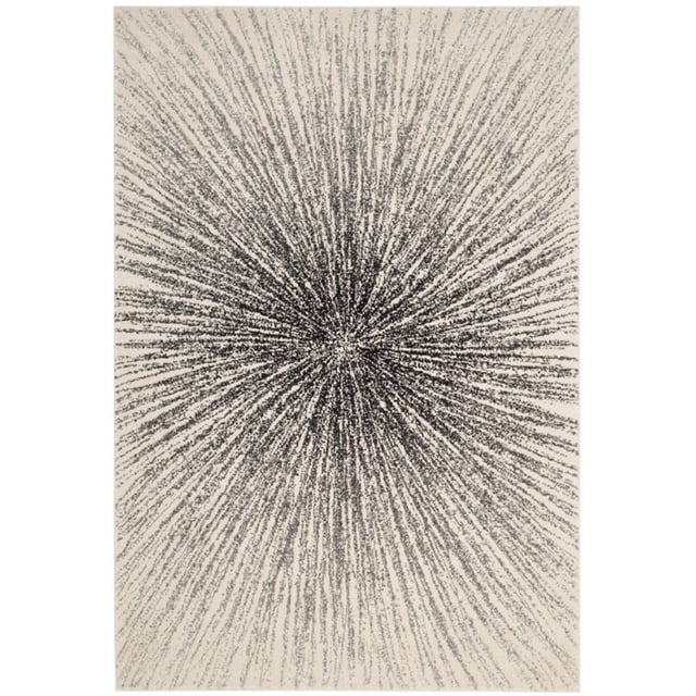 Safavieh Evoke Collection EVK228K Black and Ivory Area Rug (3' x 5')