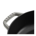thumbnail image 3 of STAUB Braisières 3,7 L Fonte Ronde Sauté Pan Chistera, Gris Graphite, 3 of 7