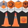 thumbnail image 4 of Cone, Traffic  Cone Hard Wearing 30x19x19cm  For Construction Site, 4 of 8