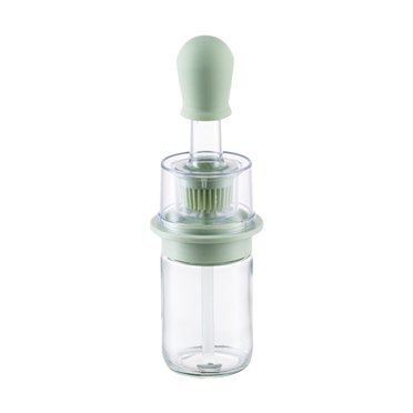 EGNMCR Kitchen Gadgets, Kitchen Accessories Olive Oil Dispenser Bottle,Oil Dispenser With Oil Brush,Wide Opening Oil Bottle,180ml Oil Container For Cooking,Baking,Marinating Dispenser Bottle