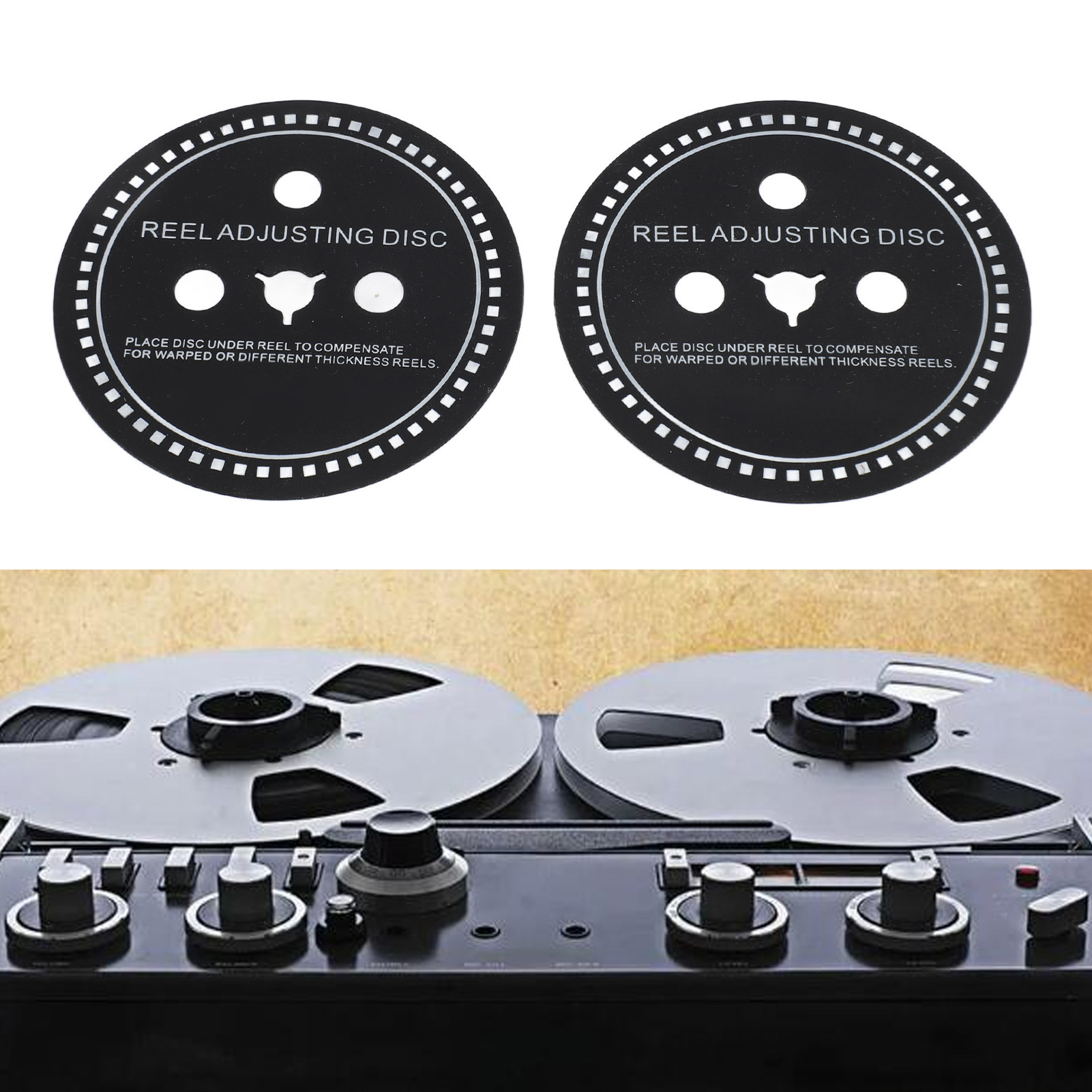 NAB Adapter Spacer, 2pcs Universal Silicone Reel Adjusting Disc Gasket Spacer, forStuderfor , Easy To Install