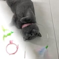 thumbnail image 3 of Pet Collar Cat Teaser Multifunctional Cat Toy Cat Self Entertainment Collar Feather Cat Teaser, 3 of 3