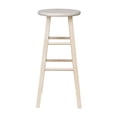 thumbnail image 2 of International Concepts Tabouret de Bar en Bois à Dessus Rond de 30 Pouces Non Fini, 2 of 6