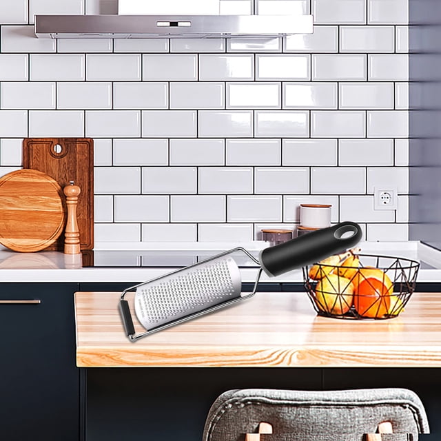 Dvkptbk Cheese Grinder Cheese Grater, Hand-Held Stainless Steel Zester for Kitchen - Multi-Purpose Kitc Home & Garden