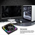 thumbnail image 2 of PC Case Fan, 120 mm PC Fan, ARGB Cooler Case Silent Fan Support Speed and Temperature Control, 2 of 5