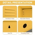 thumbnail image 4 of Eastvita Decorative Storage Console Orange Single - Door Metal Storage Cabinet with Minimalist Side Table Coffee Table Design, 4 of 4