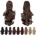 thumbnail image 1 of ORUYROP Rallonge de Queue de Cheval Brune, Rallonges de Cheveux Griffes de Queue de Cheval 14 Pouces Queue de Cheval Cheveux Courts Bouclés Extension de Cheveux Pièce de Cheveux Synthétique d'Apparence Naturelle pour Femmes Brun Moyen, 1 of 7