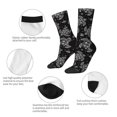 thumbnail image 4 of Lsque Turtle Printed Men's Crew Socks, Soft Durable Breathable Moisture-Wicking with Odor Control Cotton socks, 4 of 6
