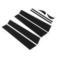 thumbnail image 2 of Pillar Post Trim Kit, 8pcs Gloss Black 4D Style Side Window Pillar Post Decal  For Car, 2 of 8