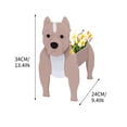 thumbnail image 2 of ZZkhGO Dog Shape Flower Pot, Cute Animal Planter, PVC Garden Pot for Indoor Outdoor Decor Planting, 2 of 2