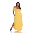 thumbnail image 1 of White Mark Women's Cold Shoulder Maxi Dress, 1 of 4