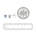 thumbnail image 4 of Heart Birthstone Stud Earrings, 4 of 4