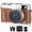 Brun, variante sur Appareil Photo Numérique 4K avec Viseur, Flash et Molette, Appareil Photo Numérique 48MP pour Photographie et Vidéo, Mise au Point Automatique Anti-Tremblement, Appareil Photo de Voyage Portable avec Carte SD 2 Batteries, Zoom 16X Appareil Photo pour Vlogue