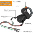 thumbnail image 3 of Double Leash Dog Leash, Retractable Dog Leash Double Leash For Two Dogs Dog Leash 2 Dogs Double Leash,black, 3 of 4