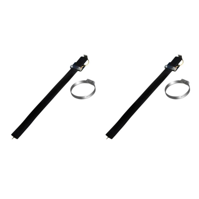Ruiboury Professional Metal Electrostatic Belt For Wide Compatibility Black Safe black 2Set