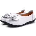 thumbnail image 4 of B91xZ Chaussures Plates pour Femmes à Talon Bas avec Bride à la Cheville, Blanc 7, 4 of 5