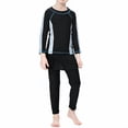 thumbnail image 4 of Hiiyo Girls Full Cover Swimwear Long Sleeve Rash Guard Pants Hat Bathing Suit, Sizes 2-15, 4 of 7