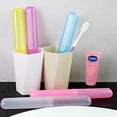 thumbnail image 3 of SHAGUOZHOU 8 Pack Portable Toothbrush Holders Travel Cover New Tube Multicolor Set, 3 of 3