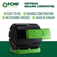 thumbnail image 4 of FCMP Extérieur HOTFROG Bac à Compost Roulant à Simple Chambre de 37 Gallons, 4 of 9
